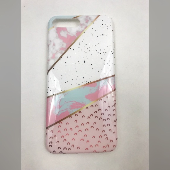 Accessories - iPhone 7/8 Plus Marble Geometric Case